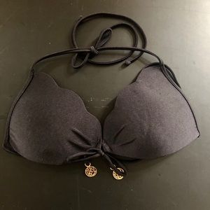 Black push up swimsuit top